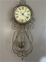Metal Wall Clock. Sterting & Noble 28 in tall