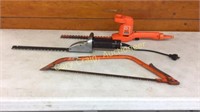 Hand Saw, Electric Hedge Trimmers,
