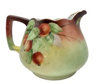 Hand Painted Bulbous Porcelain Pitcher