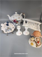 Musical Teapot, Candle Holders, Tea Bag Holders,