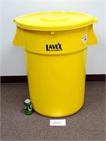Lavex 44 Gallon Yellow Trash Can w/ Lid (No Ship)