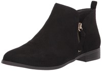 Dr. Scholl's Shoes Women's Rate Zip Ankle Boot, Bl