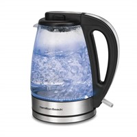 Hamiton Beach 40864C Glass Electric Kettle, 1.7 Li