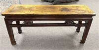 Chinese Chinoiserie Wooden Bench/Low Table