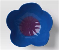 Room Essentials 14oz Figural Flower SnackBowl  Blu