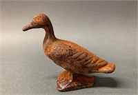 Early Cast Iron Duck Paperweight 3"