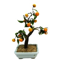 Jade Orange Tree Missing Pieces 8.5"t