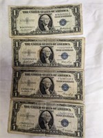 1935 E&F One Dollar Silver Certificates