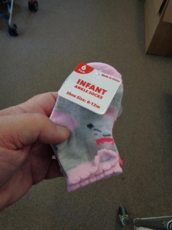 NEW 6PR INFANT SOCKS