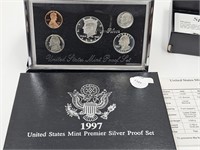 1997  US Mint Premier Silver Proof Set Coins