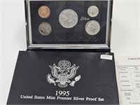 1995 US Mint Premier Silver Proof Set Coins