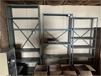 3-Sections of Metal Shelving (NO CONTENTS)