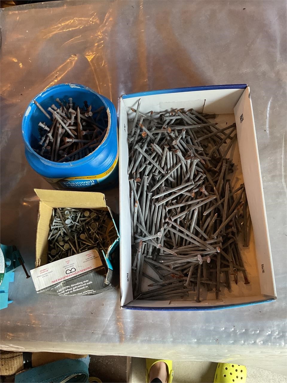 Large lot of nails