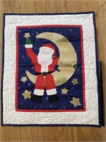 Hand Crafted Santa Class Quilted Wall Hanging
