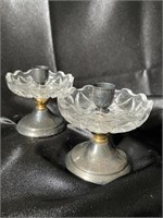 VTG Italian Silver Candle Stick Holders