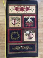 Large Modern Christmas Quilted Wall Hanging