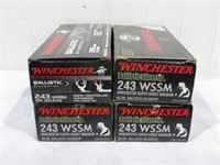 (78 Rounds) Winchester .243 WSSM 55gr. and 95gr.