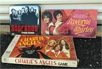 (3) Board Games - Laverne & Shirley, Charlie's Ang