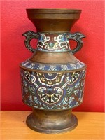 Elegant Japanese Champleve Vase