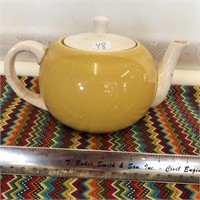 Ceramic Yellow Tea Pot Kettle