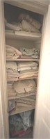 LARGE LOT OF SHEETS AND LINENS