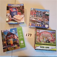 Puzzle Lot- Mail, Boats, Truck and Tractor