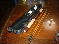 Traveler True Temper Fishing Rod Vintage In Case