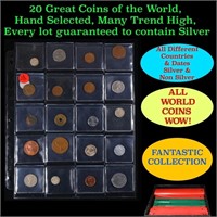 20 Great Coins of the World, hand selected, many t