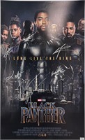 Autograph COA Black Panther 24x36 Poster