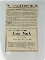 1896 Deer Park Railroad flier