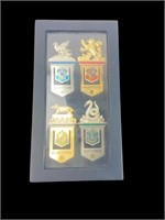Harry Potter Hogwarts Metal Bookmarks Set