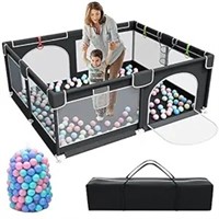 Baby Playpen, 79 X 63 Inches Extra Large Playpen