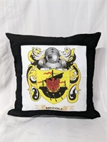 New 20x20 Throw Pillow w McColl Crest Cover