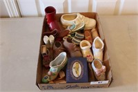 Box of collector miniture shoes