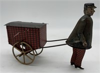 prewar French Martin man pulling cart