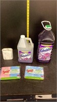 Fabuloso Cleaner, Scotch Brite Sponges,