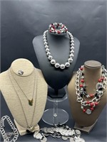 Silver Tone Vintage Jewelry: Monet, Napier, & More