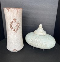 Decorative Vase and Ceramic Jar