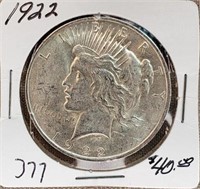 1922  Peace Dollar