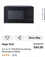 Used Magic Chef .7cu ft. 700 watt Microwave