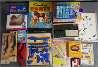 Lotof Vintage Games & Toys- Donkey Party, Dominoes