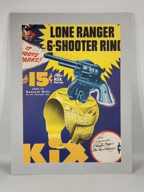 ORIGINAL KIX LONE RANGER 6-SHOOTER RING POSTER