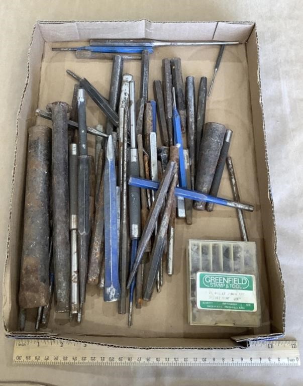 Lot of chisels & punches