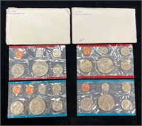 1974 & 1975 US Mint Uncirculated Coin Sets
