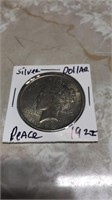 1922 Silver Peace dollar