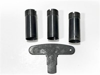 Three 12 ga Choke Tubes with wrench