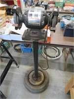 6" bench grinder and stand, working