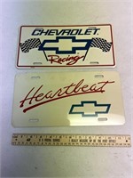 2 Chevy License Plates
