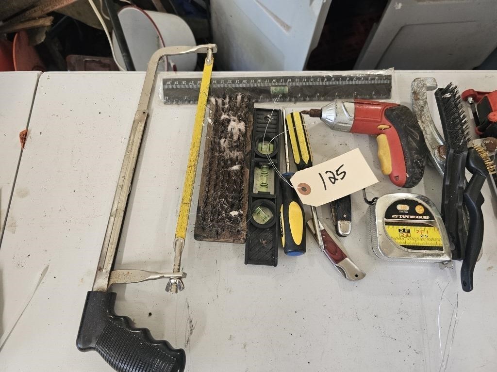 Misc Tools, Hacksaw, brushes