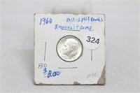 1960 Brilliant Uncirculated Roosevelt Dime with